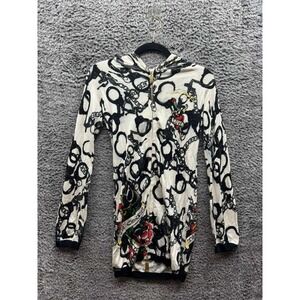 VTG Y2k Ed Hardy By Christian Audigier Rayon Blend Full Zip Dress Women's Size S